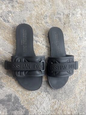 Dior woman Black Slide Sandals